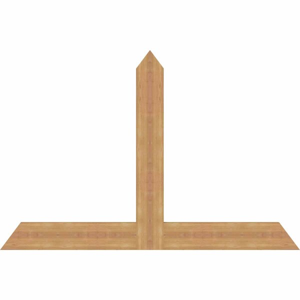 Ekena Millwork Portland Timber Gable Bracket, Western Red Cedar, 60"W x 40"H x 1 1/2"D x 5 1/2"F, 16/12 Pitch GBW060X40X0206POR00SWR - main